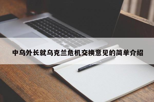 中乌外长就乌克兰危机交换意见的简单介绍